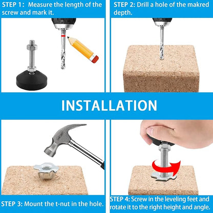 Luomorgo 4 Pcs M8 Leveling Feet - Image 5