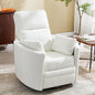 Manual Recliner 360°Swivel Rocking Chair, Nursery Rocking Glider Chair by choairy