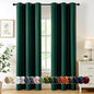 MIULEE Blackout Curtains for Bedroom 2 Panel 40 x 90 Inch Long Hunter Green | by MIULEE