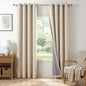 100% Blackout Linen Textured Curtains 108 Inch Long, Oatmeal | 100% Blackout by 100BlackoutShield
