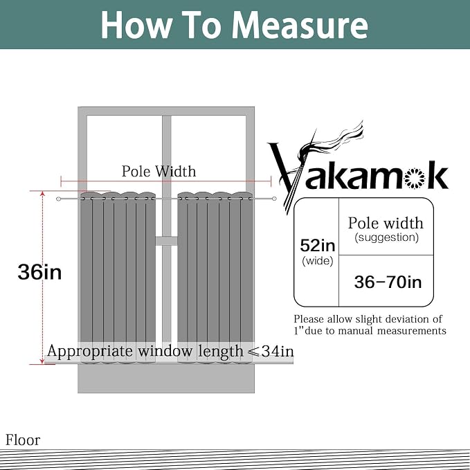 Yakamok Coral Room Darkening Window Curtains 52x36 Inch - Image 7