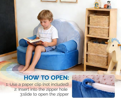 Snuggly Toddler Chair, Soft Kids Sofa - Image 6