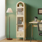 71" Tall Arched Cabinet with Acrylic Door, Modern Curio Arched Bookcase W/Drawer by WelcometoIABIFO