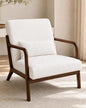 Garvee Mid-Century Chenille Accent Chair, Cozy Reading Chair, Modern Lounge by Garvee