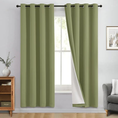 Yakamok Sage Blackout Curtains 72 Inches Long by Yakamok