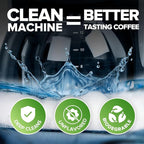 Coffee Maker Cleaner & Descaler Tablets, 12 Uses for Keurig, Ninja, Breville, Delonghi, Nespresso, Miele, Jura, Mr Coffee, Cuisinart Descaling Solution for Coffee Pot Maker & Espresso Machines