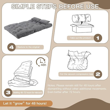 Folding Sofa Bed, Convertible Sleeper Chair - Image 8