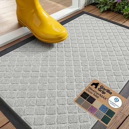 GORILLA GRIP 100% Waterproof All-Season WeatherMAX Doormat US Designed Natural by Unknown