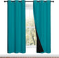 NICETOWN 100% Blackout Window Curtain Panels, Full Light Blocking Drapes by NICETOWN