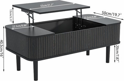 Fluted Lift Top Coffee Table - Image 2