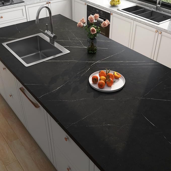 FunStick Black Marble Contact Paper - Image 2