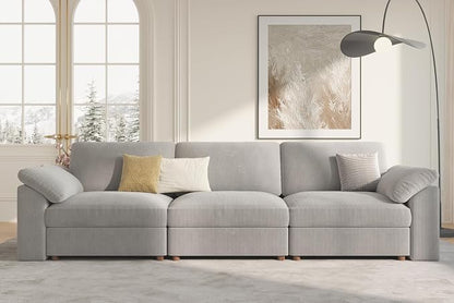 EASE MOOSE Sectional Modular Sofa, Comfty 3 Seat Cloud Couch, FSC Certified - Image 4
