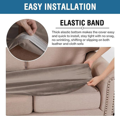 H.VERSAILTEX Velvet Stretch Individual Couch Cushion Cover Plush Slipcover - Image 4