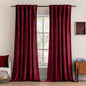 MIULEE Velvet Curtains 52x96 inches 2 Panels Burgundy Red Blackout Curtains | by MIULEE