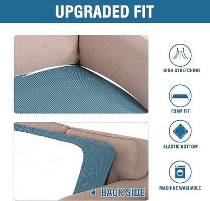 H.VERSAILTEX Super Stretch Individual Seat Cushion Covers Sofa Covers Couch - Image 6
