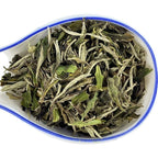 TIAN HU SHAN Premium White Tea Loose Leaf, Original Bai Mu Dan with a Light & Fresh Delicate Flavor, Low Caffeine, Hot & Cold Brew 4 Ounce (Pack of 1)