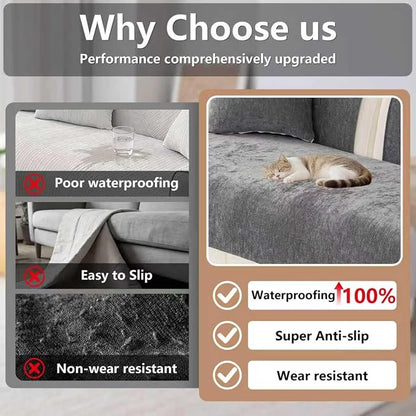 Premium Chenille Sofa Cushion Covers，Upgraded Anti-Slip Sectional Couch - Image 4