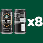 Starbucks Nitro Cold Brew Coffee, Black Unsweetened, 9.6 fl oz Cans (8 Pack), Iced Coffee, Cold Brew Coffee, Coffee Drink