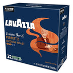 Lavazza House Blend Perfetto, Single-Serve Keurig K-Cup Pods, Medium Roast Coffee, 32-Count Box