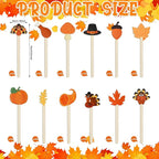 Jinei 120 Pcs Thanksgiving Coffee Stirrers Stir Sticks Natural Wooden Stir Sticks Disposable Drink Stirrers for Stirring Hot Chocolate Milkshake Restaurant Home Office