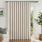 INOVADAY Linen Textured 100% Blackout Sliding Door Curtains 102x96 Beige | 1 by INOVADAY