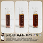 Dolce Flav Natural Brown Food Coloring – 2 oz Liquid Color from Class IV Caramel with Graduated Dropper | Water-Soluble | For Baking, Beverages & Sauces | Kosher | Made in USA