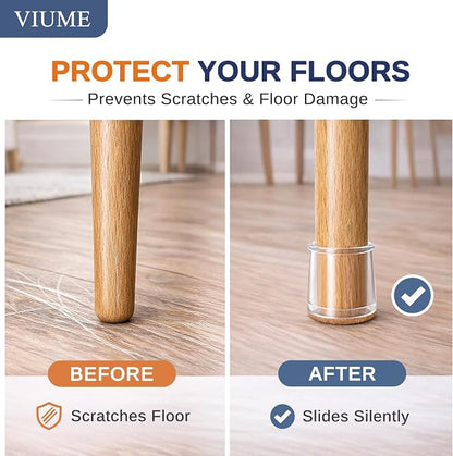 VIUME 24 Pcs Chair Leg Floor Protectors - Image 2