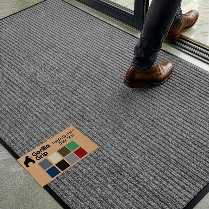 GORILLA GRIP Waterproof Traffic Guard Door Mat, Indoor Outdoor Durable Entryway by Unknown