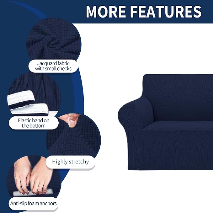 Cupuamon 2026 New Stretch Loveseat Sofa Slipcovers Couch Cover - Image 4
