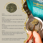 Japanese Sencha Green Tea, Organic Loose Leaf Sencha Tea – Antioxidant & Detox Support – Refreshing Hot or Iced Green Tea – 4 oz Resealable Bag (Makes 50 Cups) – The Elegant Elephant