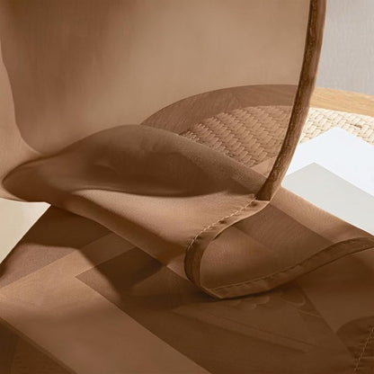 MIULEE Dark Brown Sheer Curtains 63 Inches Long 4 Panels 42 x 63 Inches | Light - Image 7