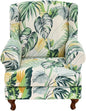 HAOYONG Wing Chair Slipcovers Stretch Wingback Chair Covers Printed 2 Pieces by HAOYONG