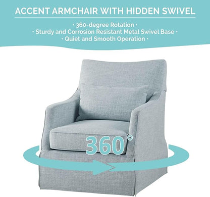 Martha Stewart London Swivel Chair - Image 4