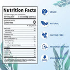 Nutrabloom Butterfly Pea Flower Powder 4 Ounce, Non-GMO Vegan Food Coloring Caffeine-Free Health Benefits Herbal Tea Powder for Cocktail, Smoothies, Drink, Baking