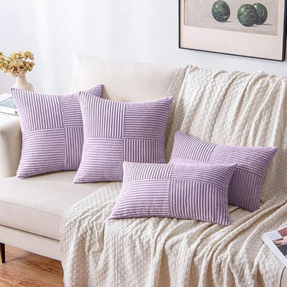 MIULEE Purple Decorative Throw Pillow Covers - Image 4