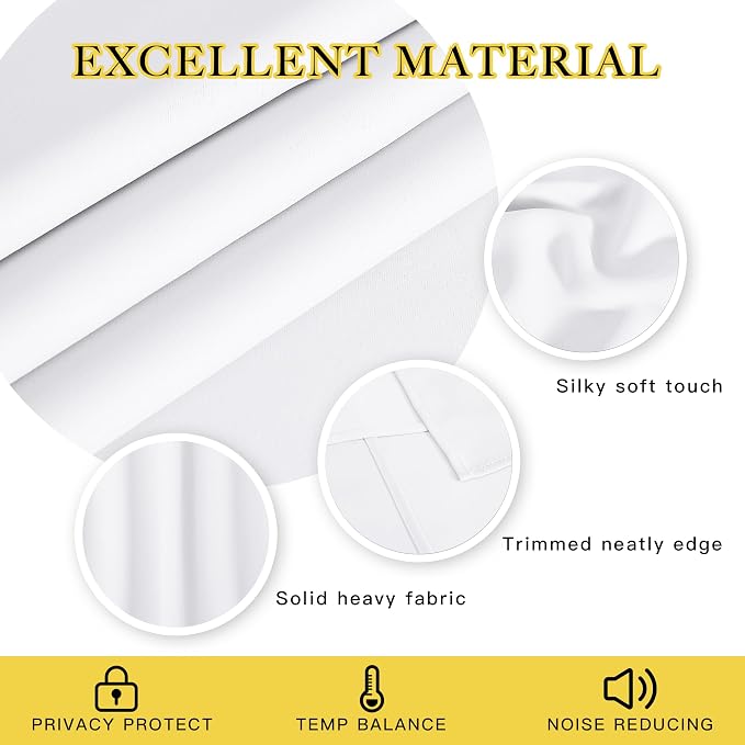 NICETOWN Extra Long Room Darkening Curtain 102 inches Long, Grommet Patio Door - Image 5
