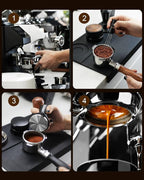 51mm Bottomless Portafilter 3 Ears Compatible with Delonghi Dedica EC680/EC685/EC885 and SMEG, EUPA Espresso Machines, Espresso Naked Bottomless Portafilter with Puck Screen and 18g Filter Basket
