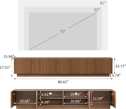 86.61" Mid-Century Modern TV Stand - Image 2