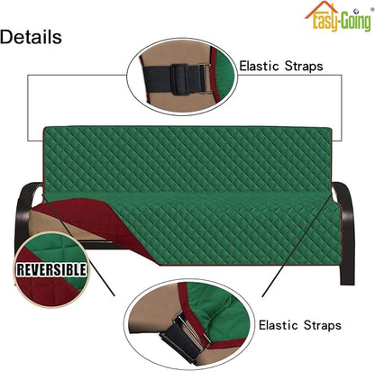 Easy-Going Reversible Couch Cover, Large Futon Sofa, Water Resistant Furniture - Image 3