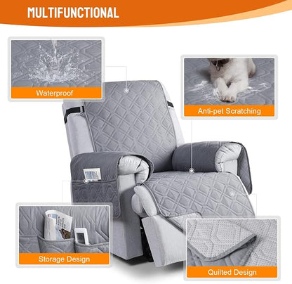 VANSOFY 100% Waterproof Recliner Chair Covers, Recliner Cover Non-Slip Dog - Image 7