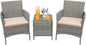 Greesum 3 Pieces Patio Furniture Sets Outdoor PE Rattan Wicker Chairs by BuynowfromGreesum