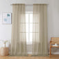 Chyhomenyc Taupe Sheer Curtains 108 Inches Long by Chyhomenyc