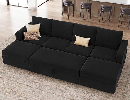 Belffin Modular Sectional Sleeper Sofa Bed by Belffin