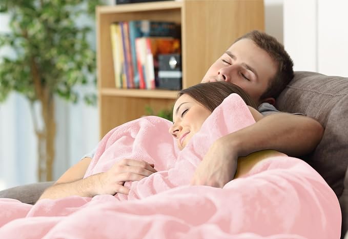 Utopia Bedding Ultra Soft Fleece Bed Blanket Full Size Pink | Microfiber Plush - Image 7