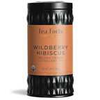 Tea Forte Wildberry Hibiscus Premium Organic Loose Leaf Caffeine-Free Herbal Tea Blend Canister, Makes 35-50 Cups