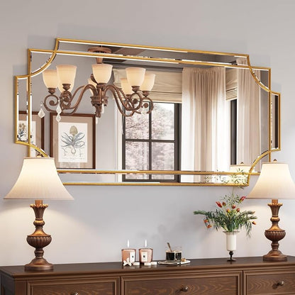 Kelly Miller Gold Traditional Mirror by KellyMiller