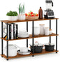 Furinno TURN-N-TUBE Storage Shelves, 3-Tier 47.4 Wide Book Shelf, Corner Shelf by Furinno-FitsYourSpaceFitsYourBudget