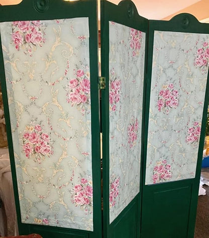 Vintage Floral Self Adhesive Wall Paper Shelf Liner Funitures Dresser Drawer - Image 3