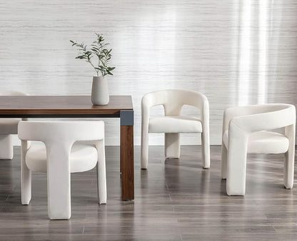 VESCASA Velvet Barrel Dining Chair - Image 4