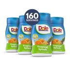 Dole Tropical Splash Liquid Water Enhancer - Sugar Free & Delicious, Makes 160 Flavored Water Beverages - Pack of 4